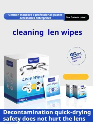 Sc79ad91112f1483ea8f74f4f468f9541e.webp 100pcs Eyeglasses Polishing Cleaner Lens Wipes Microfiber Glasses Cleaning Cloth Disposable Wet Tissue Wipes German Standards