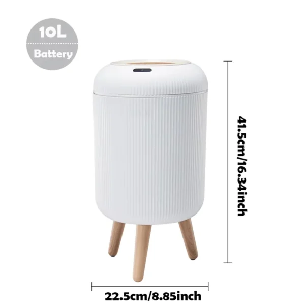 Sc8091349b1b9417590f0c65081af19f6l.webp Automatic Trash Can with Lid, Small Plastic Smart Trash Can, Motion Sensor Trash Can for Bedroom, Bathroom, Kitchen, Office