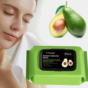 Sca64096fadae4ca9a1467cce05df3fd1F.webp 80 PCS Avocado Scented Makeup Removing Wipes - Deep Cleansing, Travel-Friendly, Single-Use