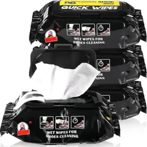 Sd1d42eb95d0144e89094bc3cbdb1dc4ax.webp 12/30/80pcs Disposable Shoe Wipes Portable Shoe Cleaners Travel Sneaker Wet Wipes Quick Cleaning White Shoes Artifact Polishing