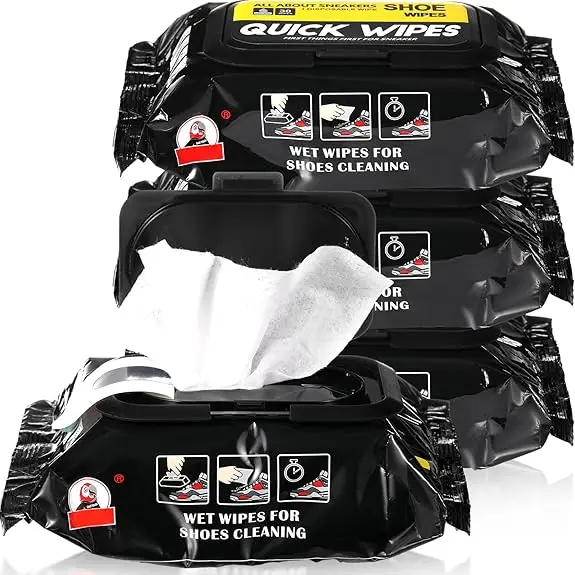 12/30/80pcs Disposable Shoe Wipes Portable Shoe Cleaners Travel Sneaker Wet Wipes Quick Cleaning White Shoes Artifact Polishing