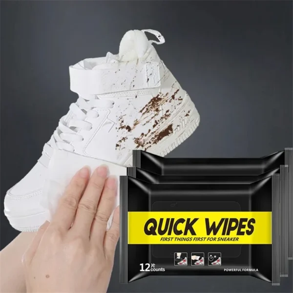 12/30/80pcs Disposable Shoe Wipes Portable Shoe Cleaners Travel Sneaker Wet Wipes Quick Cleaning White Shoes Artifact Polishing