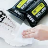 12/30/80pcs Disposable Shoe Wipes Portable Shoe Cleaners Travel Sneaker Wet Wipes Quick Cleaning White Shoes Artifact Polishing