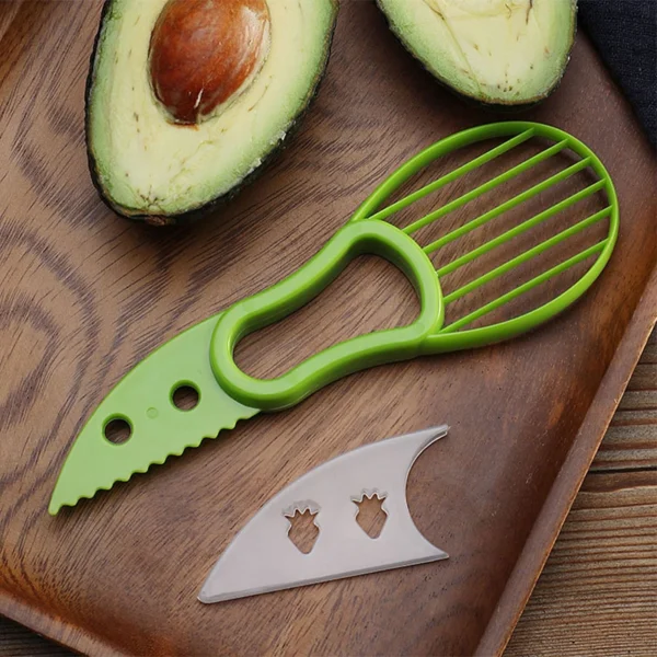 Sd4f06e287c0e42c7a91d92dd43af9b49I.webp 3 In 1 Multi-Function Avocado Peeler Pulp Separator Plastic Orange Kiwi Fruit Peeler Knife Cutter Household Kitchen Accessories