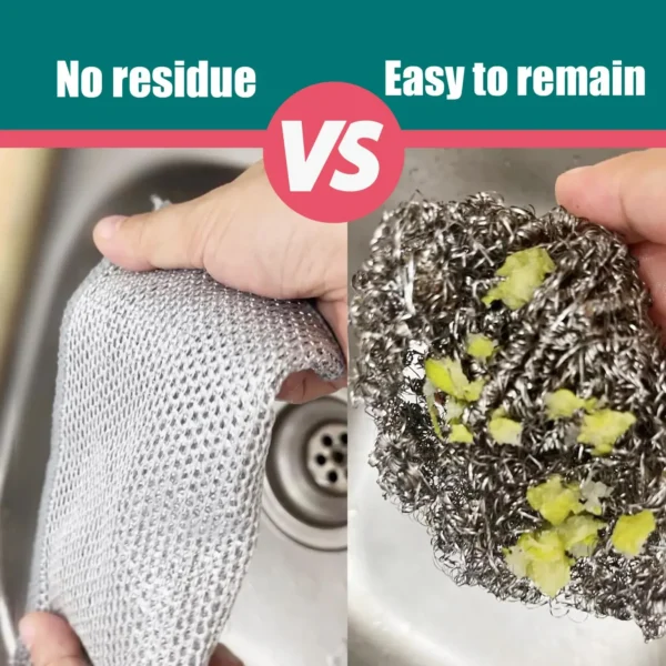 20/5pcs Reusable Wire Dishwashing Rags - Non-Scratch Multi purpose Cleaning Pads for Wet and Dry Dishcloths for Washing Dishes