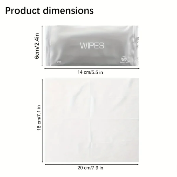 20pcs individually wrapped wipes, disposable, portable wipes, travel, camping, fitness, toilet