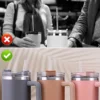 Reusable Straw with Cleaning Brush Plastic Replacement Straw Compatible with Stanley 40 oz 30 oz Cup Tumbler