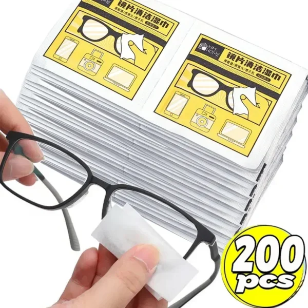 Se4b65c96d2e140e390420a88ede664c8W.webp 10/500pcs Anti Fog Cleaning Wet Wipes Disposable Glasses Phone Lens Screen Wipes Non Scratch Optical Cloth Individually Wrapped