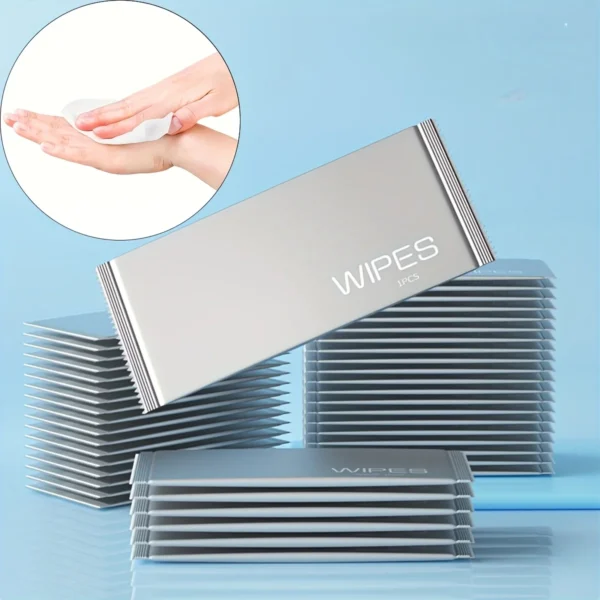 20pcs individually wrapped wipes, disposable, portable wipes, travel, camping, fitness, toilet