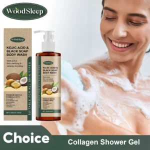 Se976496eaae84d5eba90694a89caf28dl-1.webp Collagen Shower Gel Brighten Body Lighten Fine Lines Oil Control Lasting Fresh Hydrating Skin Exfoliator Kojic Acid Body Wash