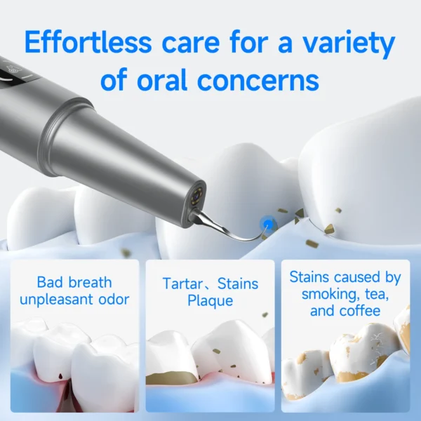 Seadb73c4e5a14781af2448512b55e3b9J.webp Visible Ultrasonic Dental Scaler Tartar Remover 5 modes with LED Light Household Teeth Cleaning Tools Dental Cleaner Oral Care