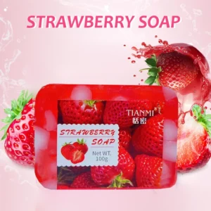 Secb60e23902d41acbca6dfbd22cea2387.webp Strawberry Jelly Soap, rich in strawberries and Revlon, deeply cleanses, cleanses, bathes the whole body