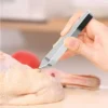 1pcs 430 Stainless Steel Fish Bone Tweezers Pincer Clip Puller Remover Tongs Fish Bone Plucking Clamp Kitchen Gadgets Tools