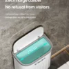 12/16L Press Type Wall Mounted Trash Can For Bathroom Toilet Garbage Bucket With Lid Kitchen Recycling Bin Hanging Wastebasket