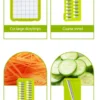Sf287edc8cf8848fe99cb1b6c2db0fb591.webp Vegetable Cutter Multifunctional Slicer Fruit Potato Peeler Carrot Grater Kitchen accessories basket vegetable slicer