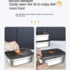 Stainless Steel Camping Lunch Box Sealed Leak-proof Bento Box Microwave Suitable Large Capacity Refrigerator Freezer Storage Box