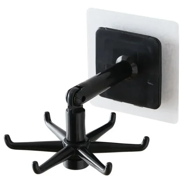 Sfa7208f3a40f43628222df98d71504feZ.webp Creative Kitchen Organizer Swivel Hooks Hole-Free Multifunctional Rotatable Dual-Use Hooks for Utensils And Pots