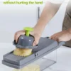 Sfbd6e3fe1d3e4283abc9eba3378f7edee.webp Vegetable Cutter Multifunctional Slicer Fruit Potato Peeler Carrot Grater Kitchen accessories basket vegetable slicer
