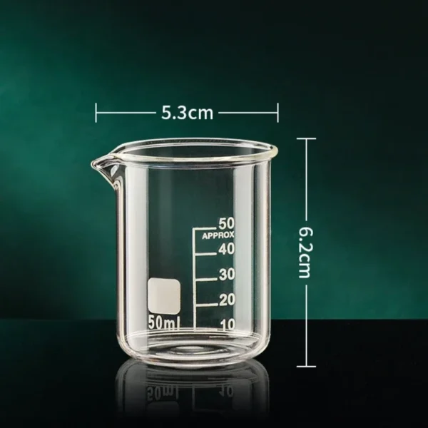 Sfbfca31703684331bf60458608afe661M.webp Glass Measuring Cup High Borosilicate Clear Scale Cup Heat-resisting Laboratory Beaker Kitchen Baking 50/100/150/250/500/1000ml