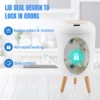 Sfcb5df709a14484b86fe9049642baebd5.webp Automatic Trash Can with Lid, Small Plastic Smart Trash Can, Motion Sensor Trash Can for Bedroom, Bathroom, Kitchen, Office