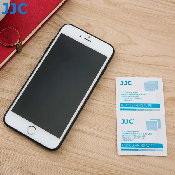 JJC 110Pcs Lens Cleaning Wipes Moistened Individually Wipes Pre-moistened Lens Cleaning for Glasses Camera Lens Phone Screen