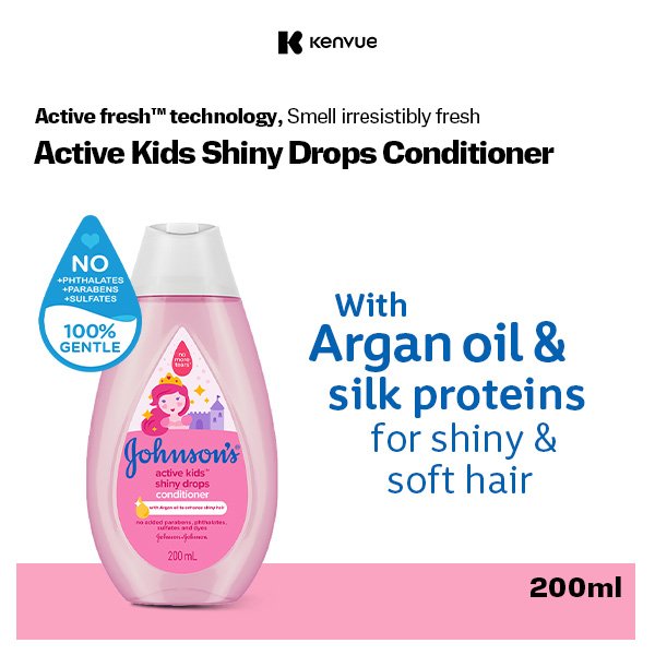 Johnson's Active Kids Shiny Drops Conditioner 200ml