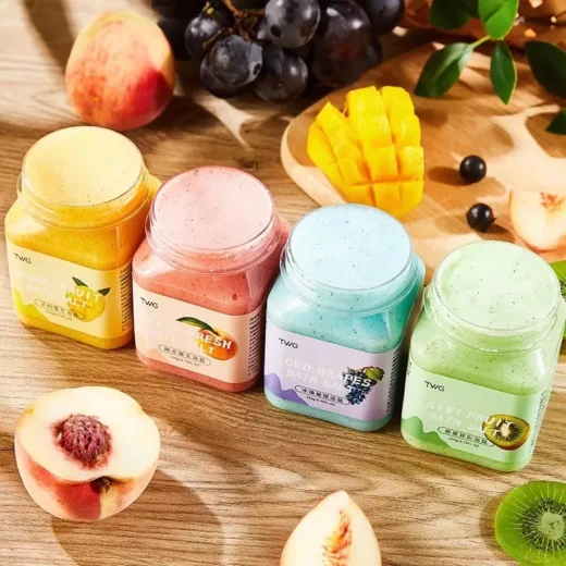 400G Fruity Body Scrub Natural Bath Salt Remove Dead Dry Skin Hydrating Exfoliating Scrub Whitening (250g)