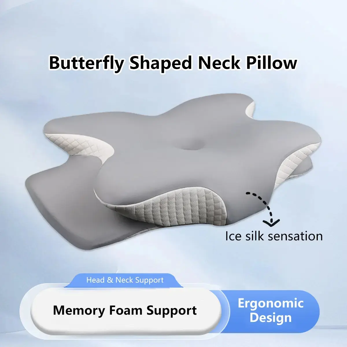 SG Spot Delivery Butterfly Shaped Neck Pillow Memory Foam Support